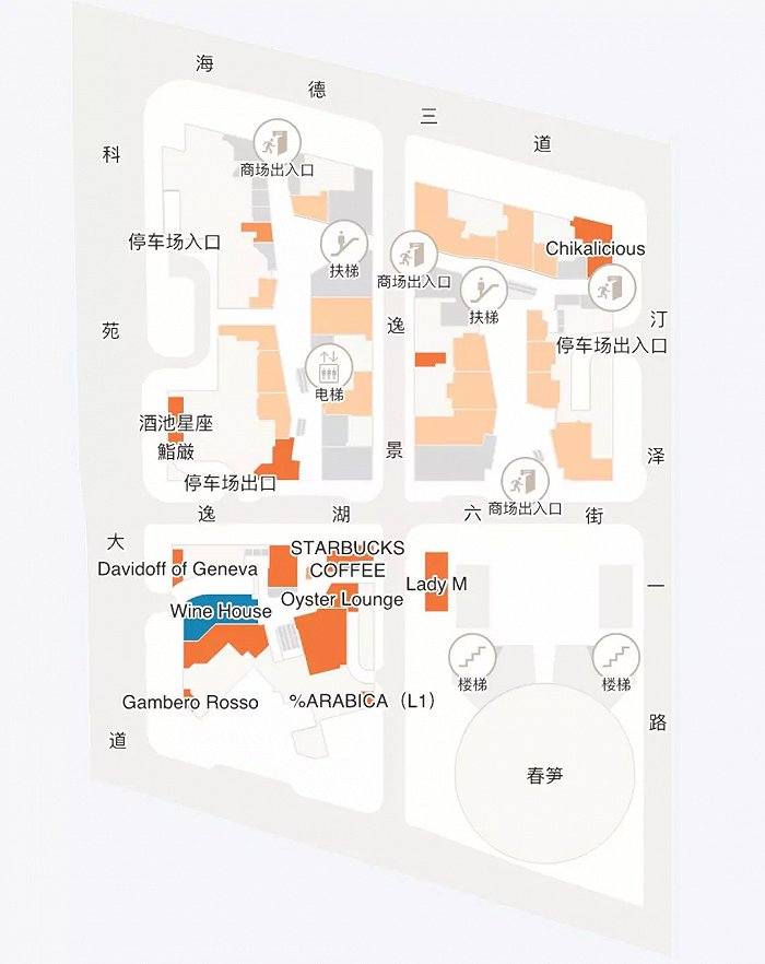 上海环球港楼层平面图图片