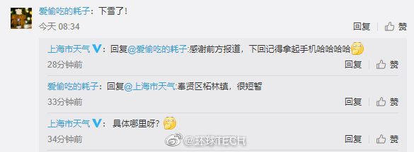 上海下雪啦？网友：快抓紧时间拍照休闲区蓝鸢梦想 - Www.slyday.coM