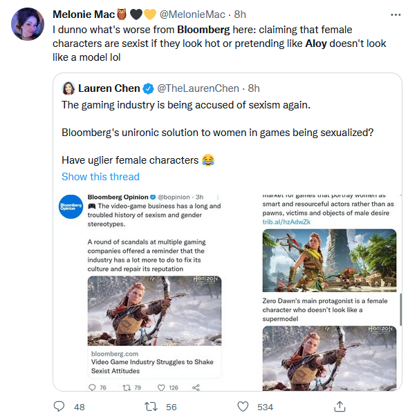 彭博社引《地平线》女主谈游戏界性别歧视 被批踩一捧一休闲区蓝鸢梦想 - Www.slyday.coM 彭博社引《地平线》女主谈游戏界性别歧视 被批踩一捧一休闲区蓝鸢梦想 - Www.slyday.coM