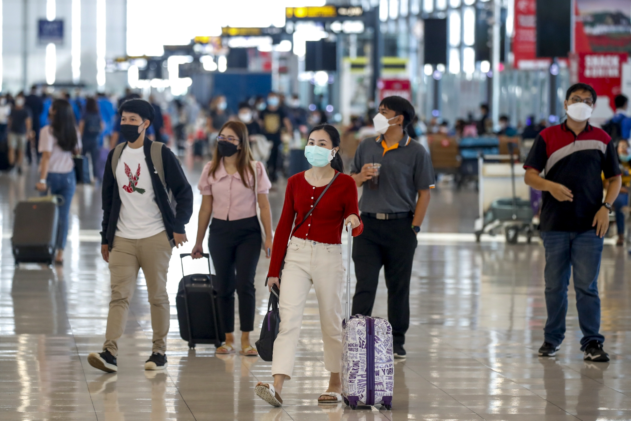 疫情下的泰国曼谷素万那普机场