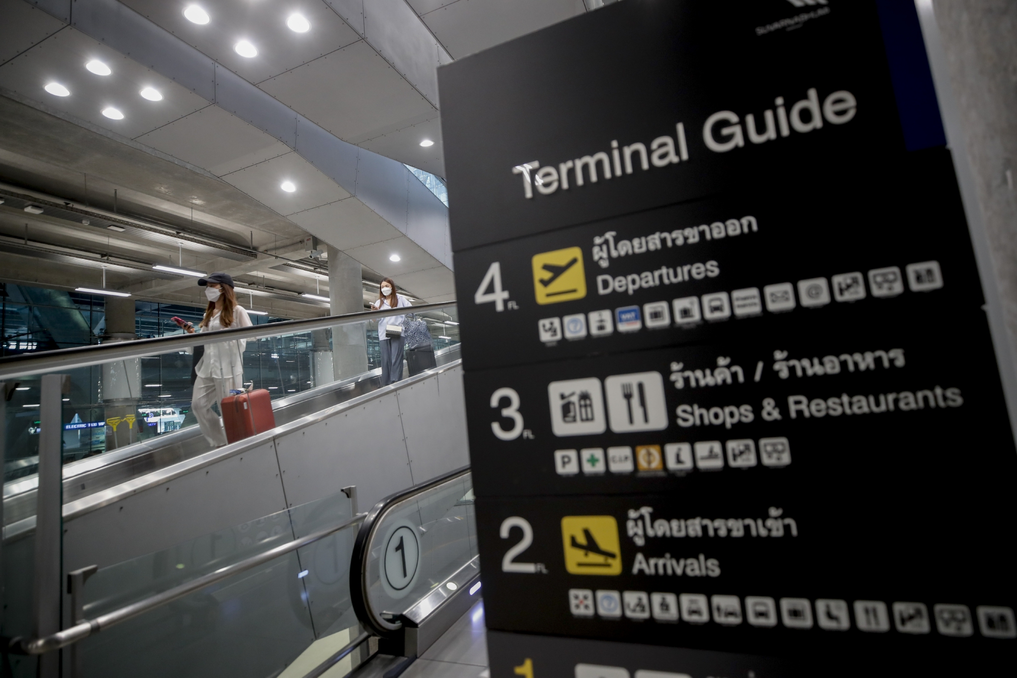 疫情下的泰国曼谷素万那普机场