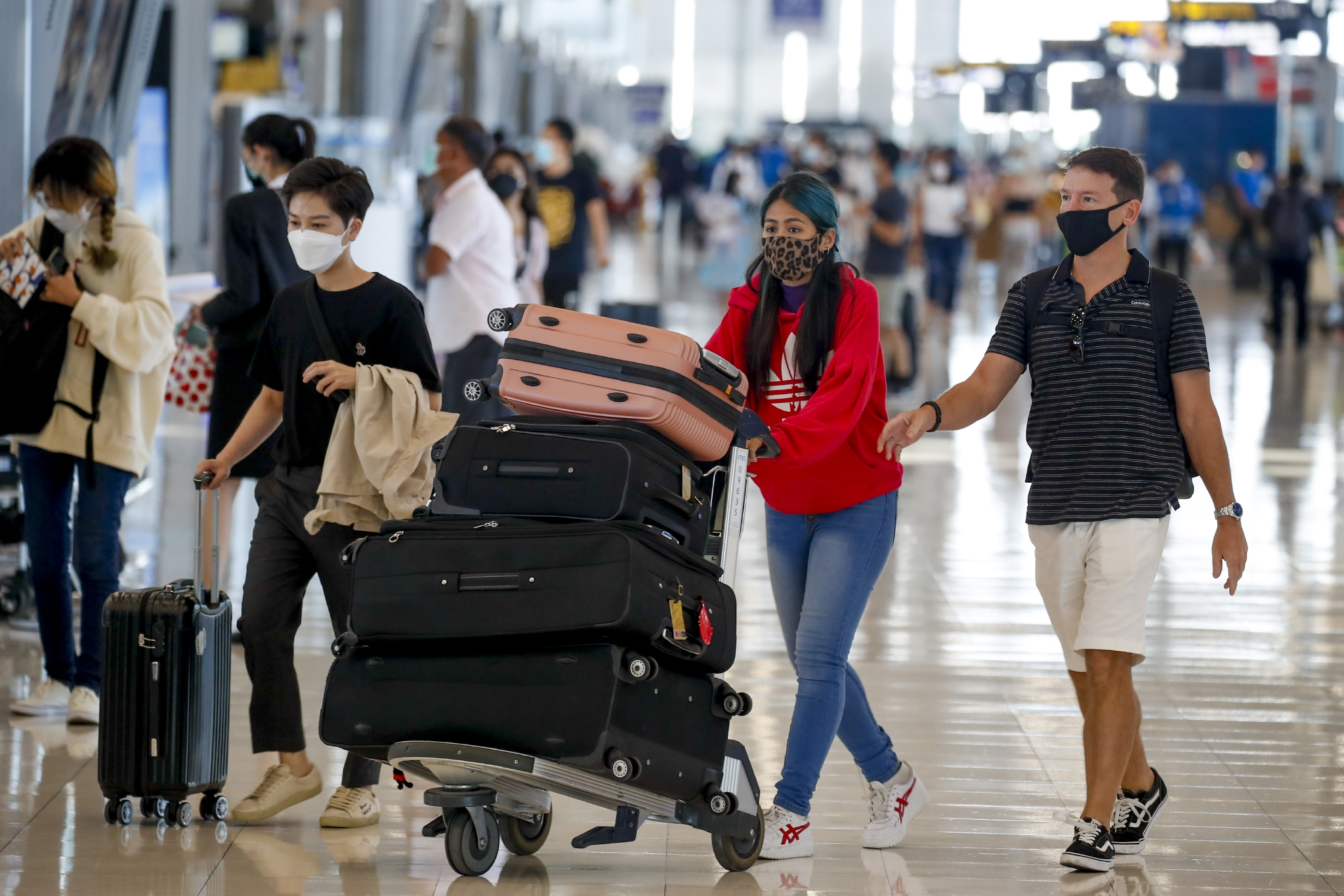 疫情下的泰国曼谷素万那普机场