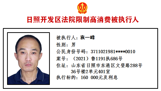 曝光！日照又有10人被限制高消费！休闲区蓝鸢梦想 - Www.slyday.coM