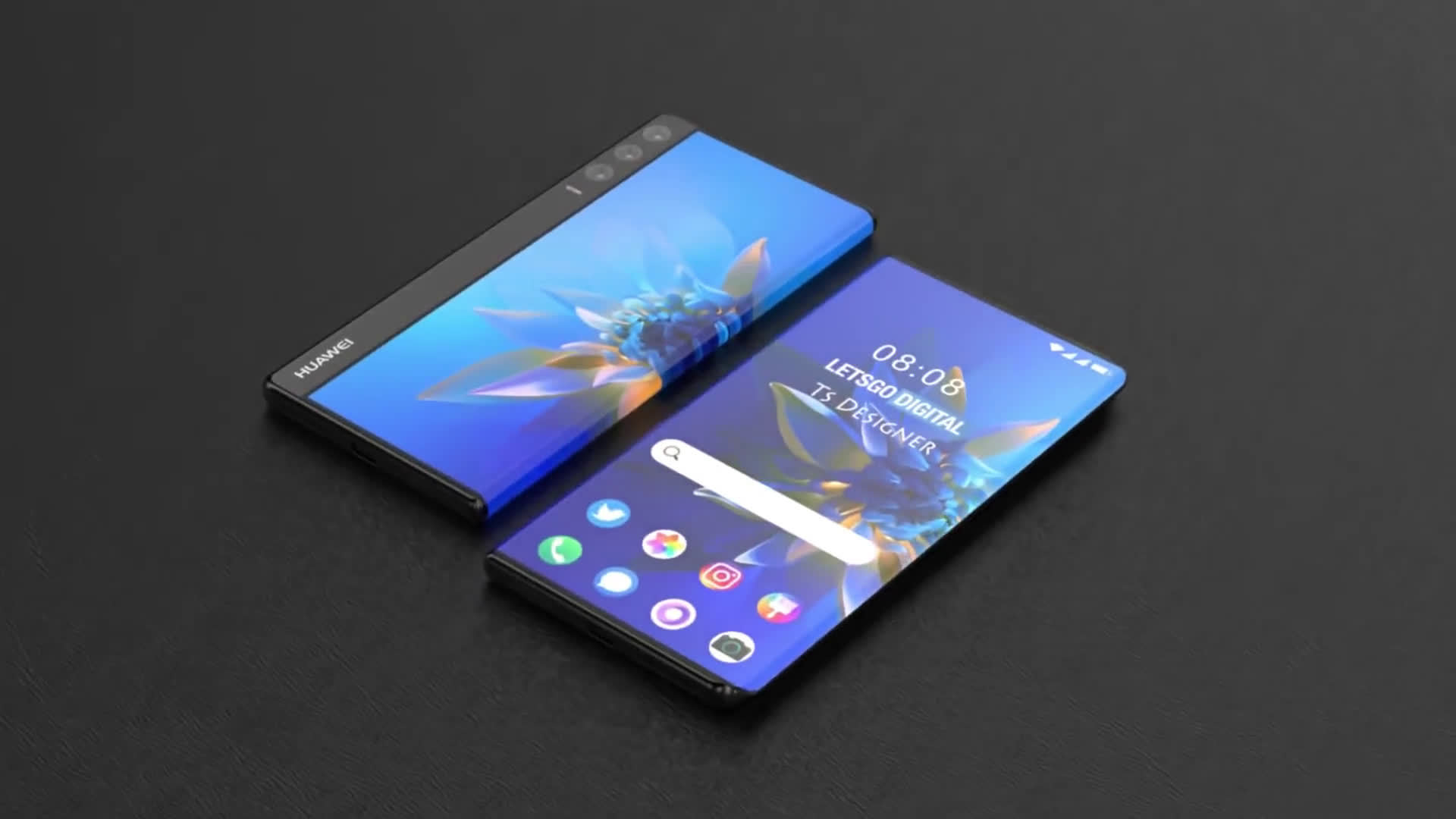 华为matex卷曲屏掌中平板形态完美颜值高峰