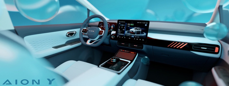 简约而不简单 广汽埃安AION Y内饰官图发布