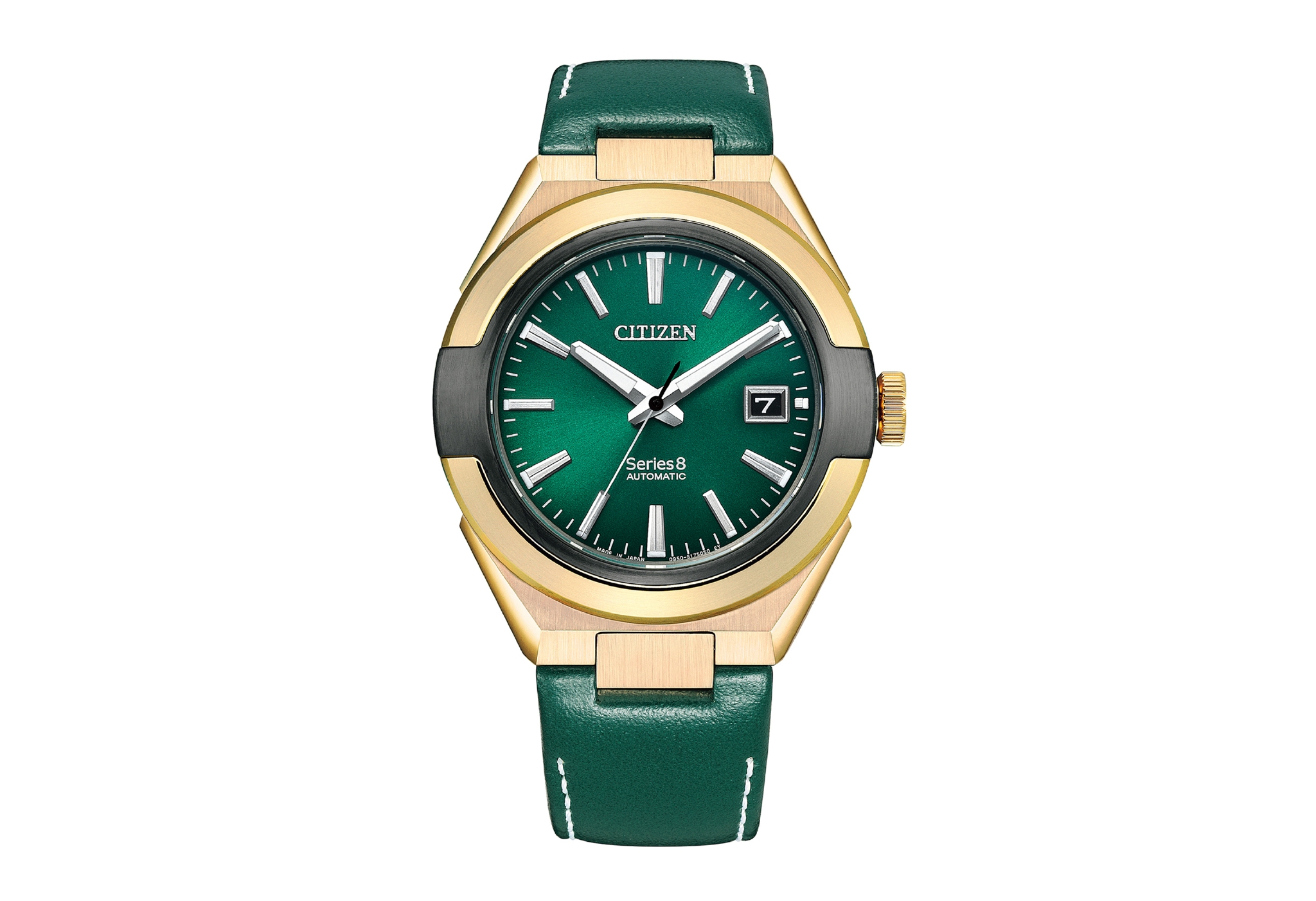 绿意流金时光无垠西铁城series8限量款芯动圣诞