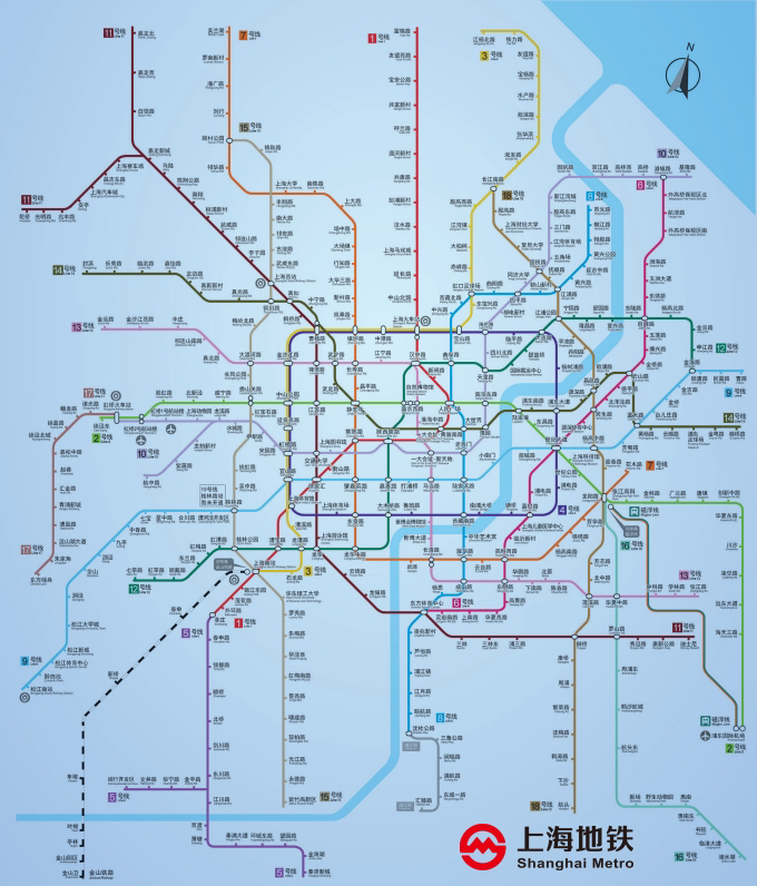 上海地铁线路图2021年图片