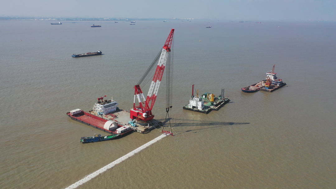 长江口南槽航道治理一期工程竣工