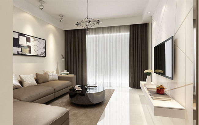 客厅地面铺贴瓷砖还是木地板看个人选择