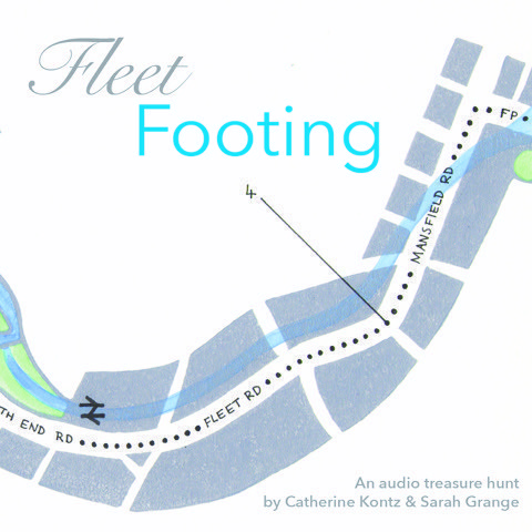 “行走/聆听/创作”平台上的弗利特河（Fleet River）声音徒步项目 图片来源：walklistencreate.org