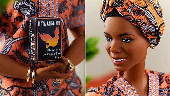 马娅·安杰卢娃娃 图片来源：Mattel/Caged Bird Legacy, LLC./www.MayaAngelou.com