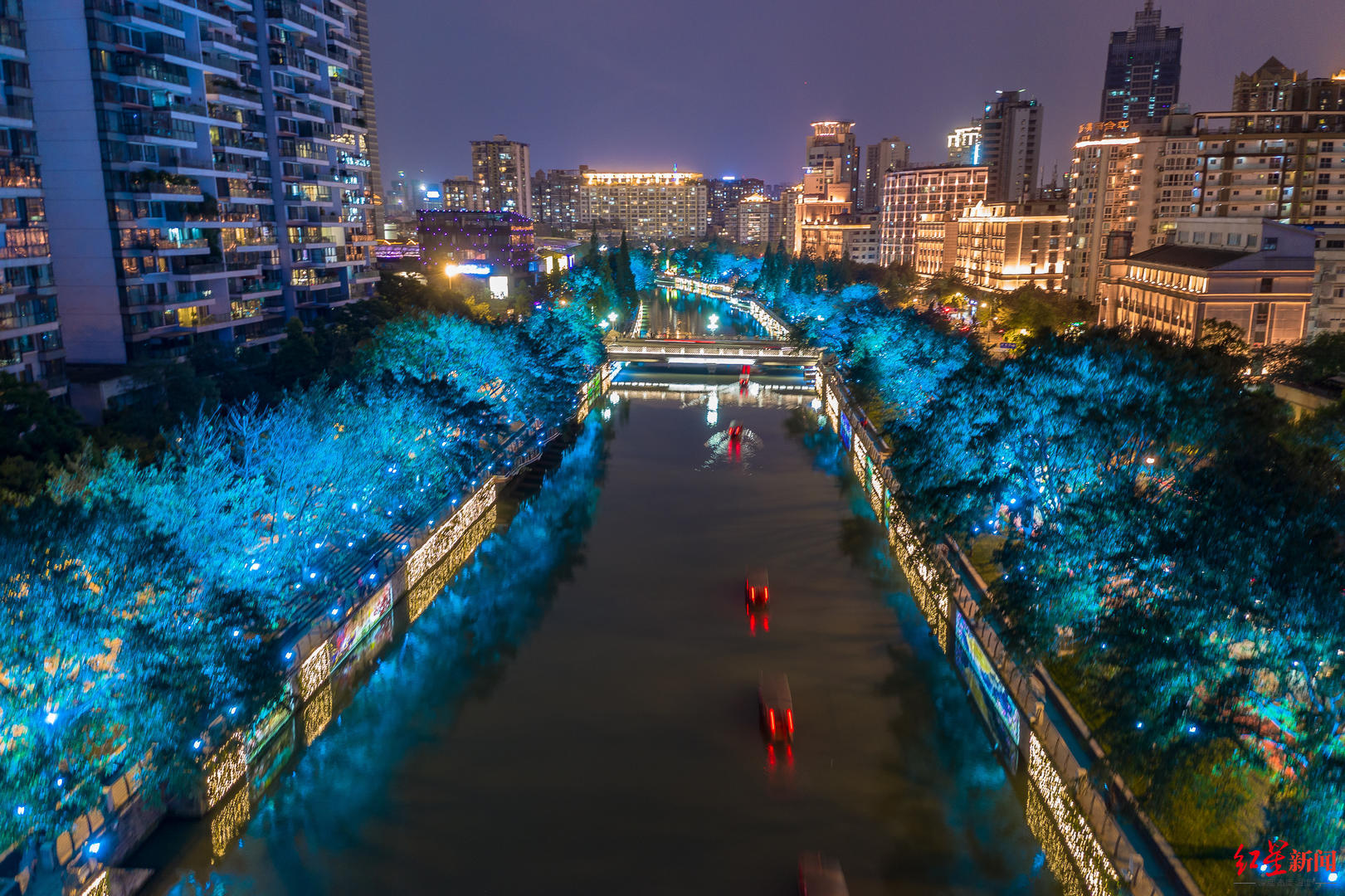 夜游锦江(市公园城市局供图)