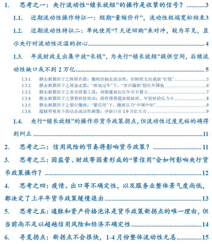 寻觅货币政策拐点之五点思考——全球央行观察之中国