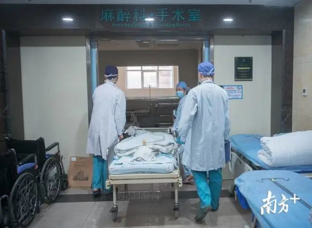 1月1日上午，珠江医院，医生将小翼推进手术室，准备进行器官摘取手术。