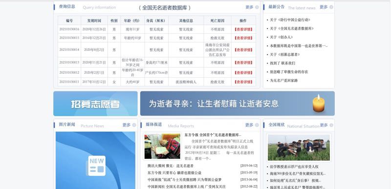 无名逝者数据库创办者张大勇：希望让数以万计的逝者找到归处