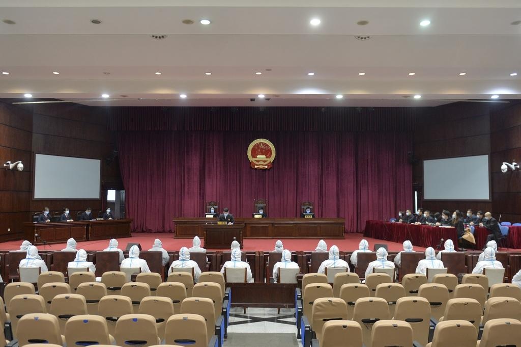 庭审现场.(成都市中级人民法院供图)
