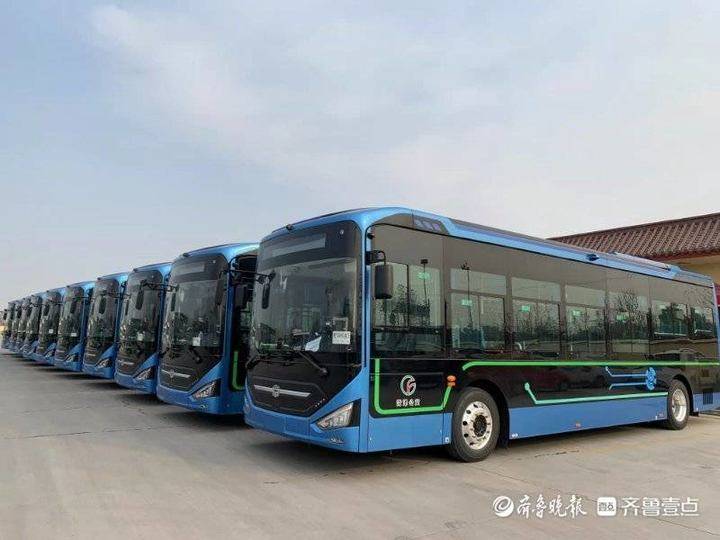 上新了菏泽100辆新能源公交车到位