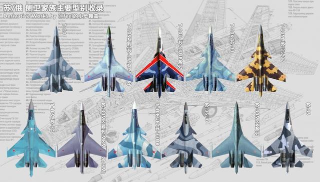 苏27家族型谱,我们并不比俄罗斯少多少首先是最早引进的苏27sk,以及它