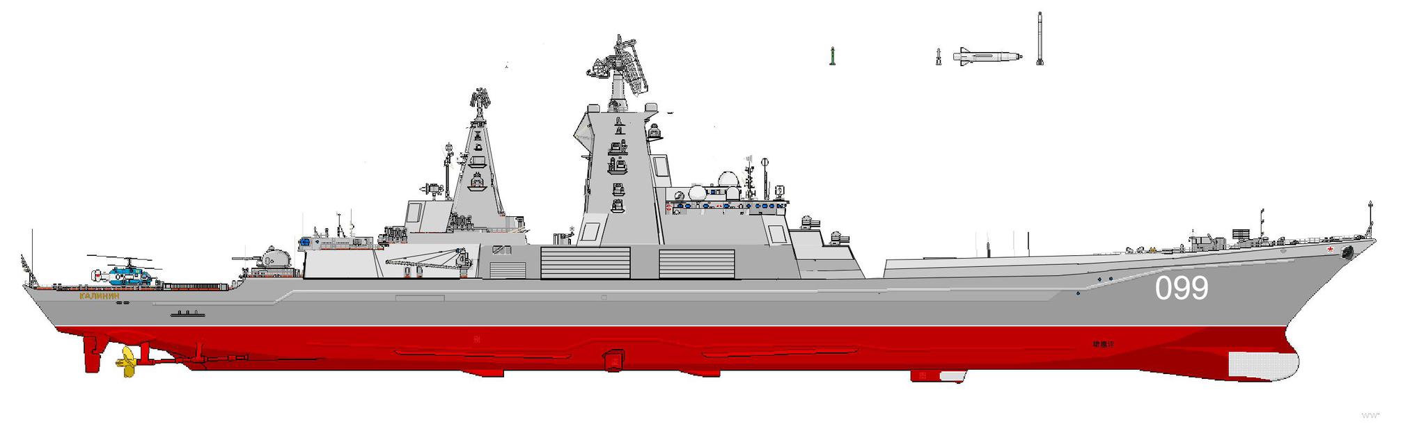 架空隐身的铁骑北冰洋之上暴君彼得大帝号核动力隐身巡洋舰