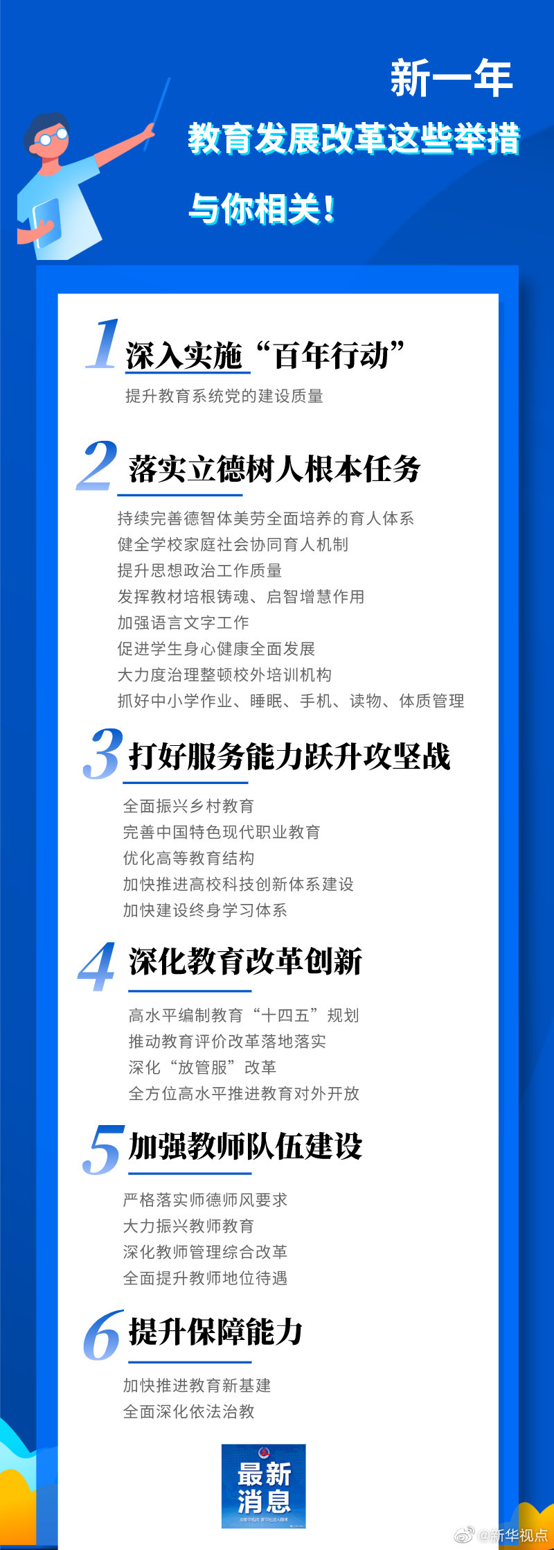 新一年教育发展改革举措与你相关