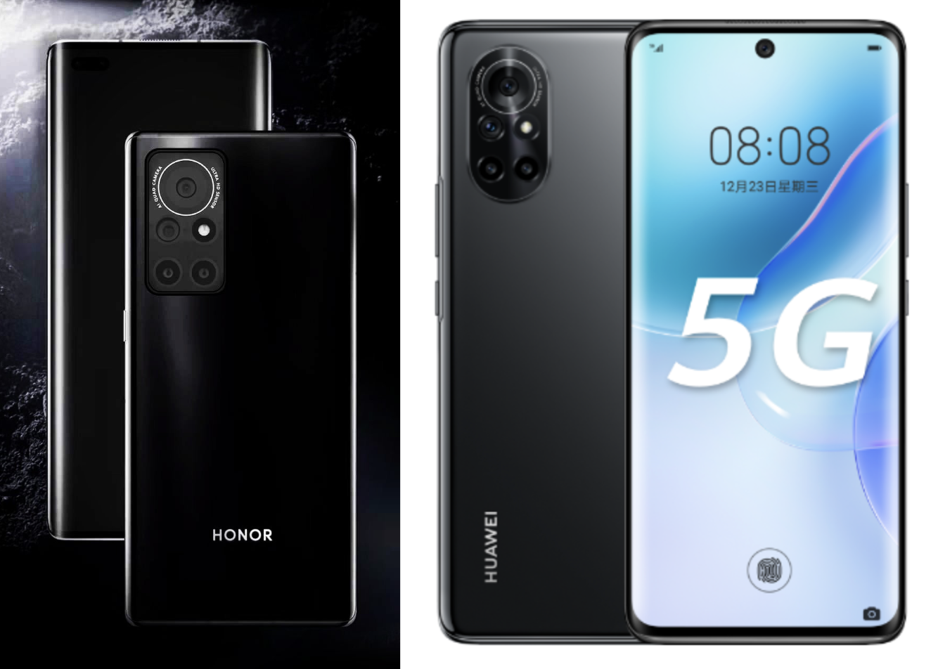 8 pro相似,但在设计上有所不同,荣耀v40采用的是方形矩阵设计,华为