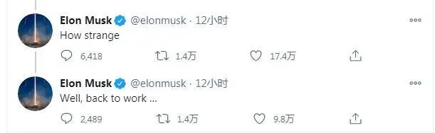 图片来源：马斯克社交媒体截图。
