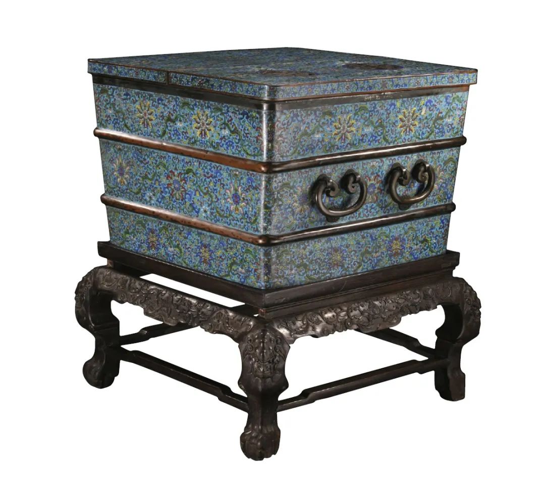 清乾隆·掐丝珐琅宝相花大冰箱