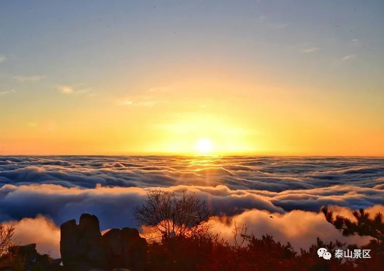 牛年伊始登泰山观日出祈愿国泰民安
