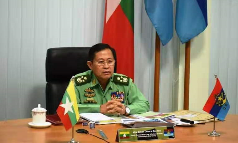 缅甸国防军与联合国缅甸问题特使举行会议，梭温介绍国内现状