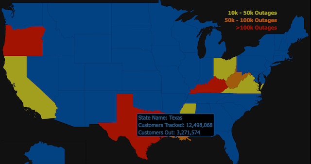 停水停电停暖：冬季大风暴袭击美国 得州电价飙涨