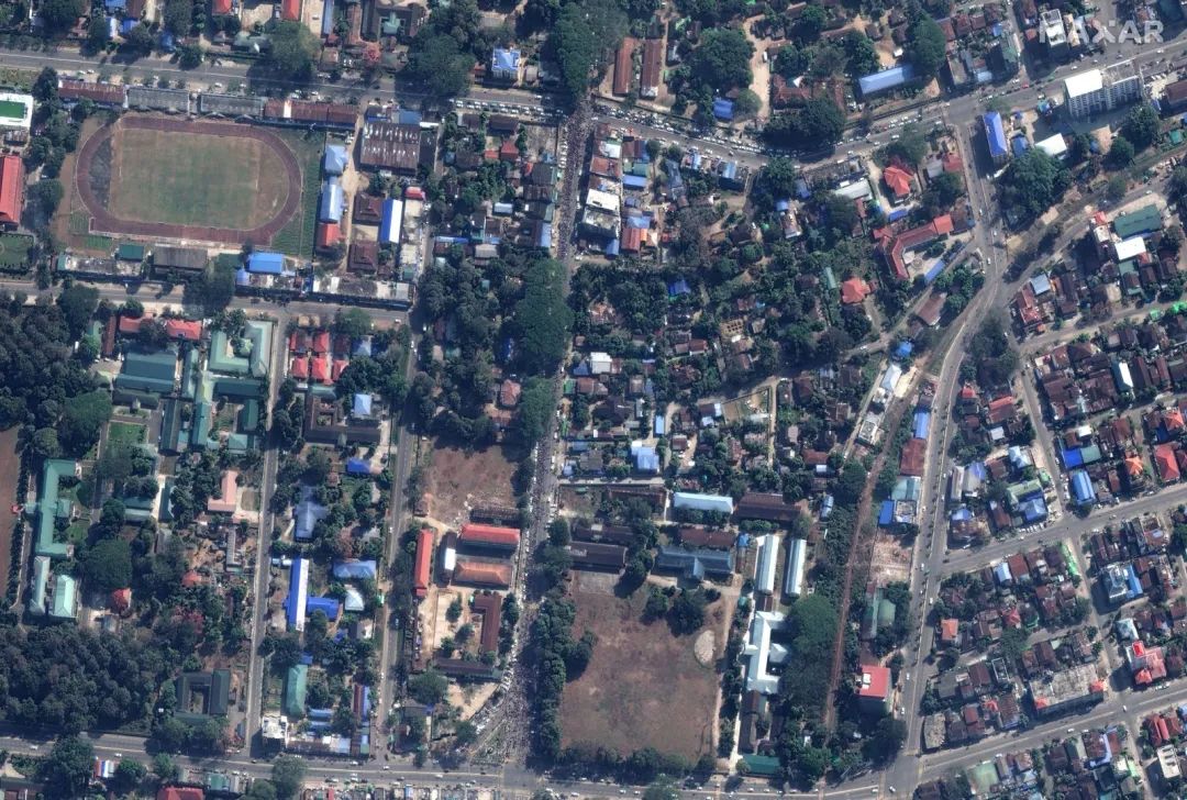 缅甸果敢老街卫星地图图片