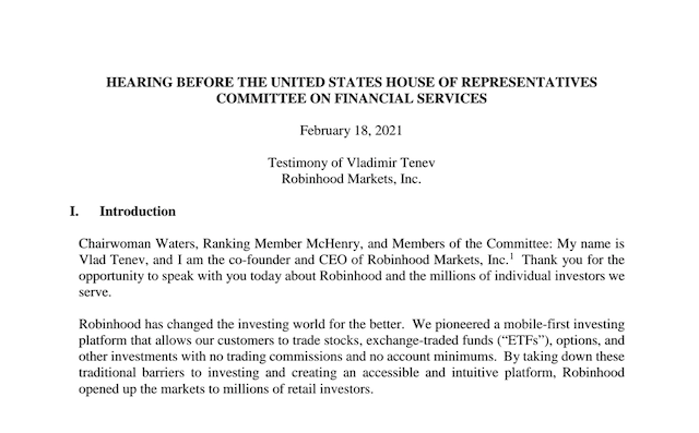 美国国会质询“逼空大战”关键人物 “散户大哥”被告上法庭