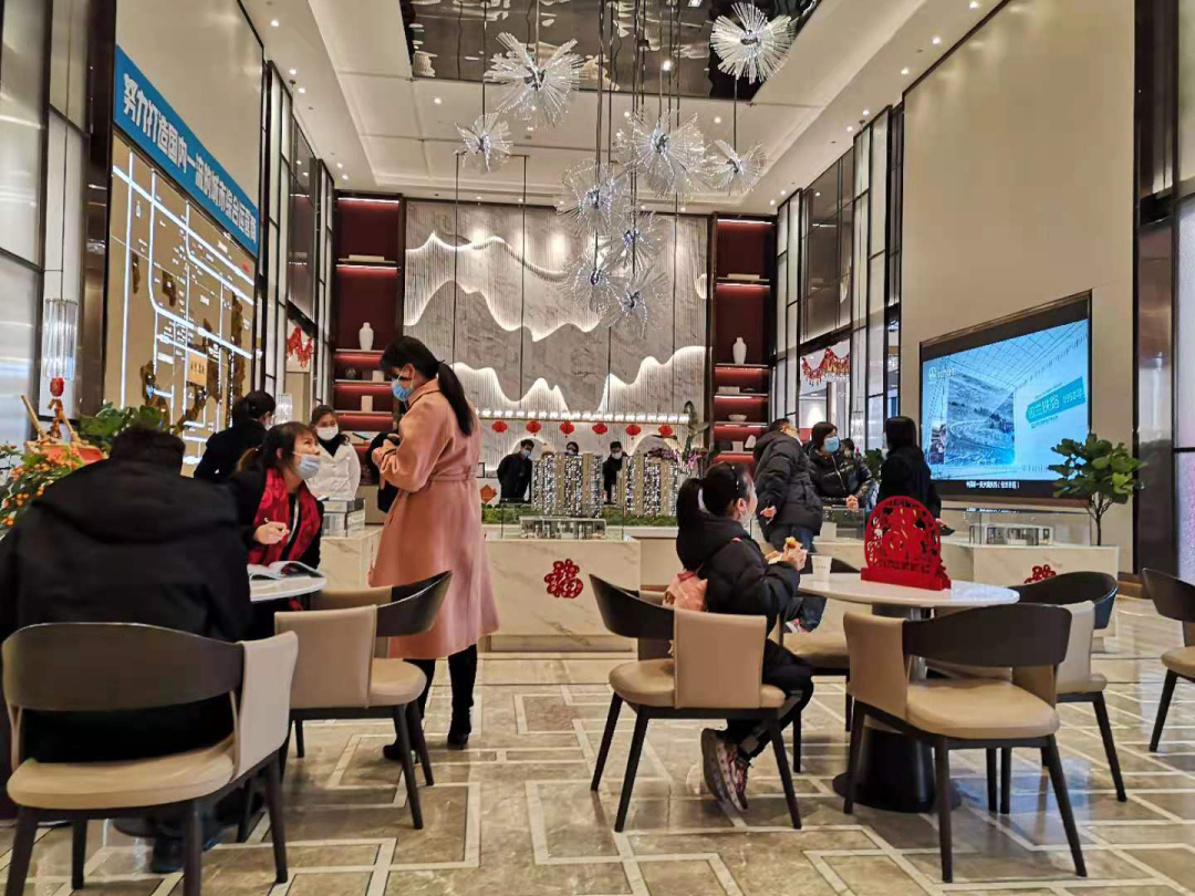 诺德逸府售楼处.摄影/新京报记者 袁秀丽