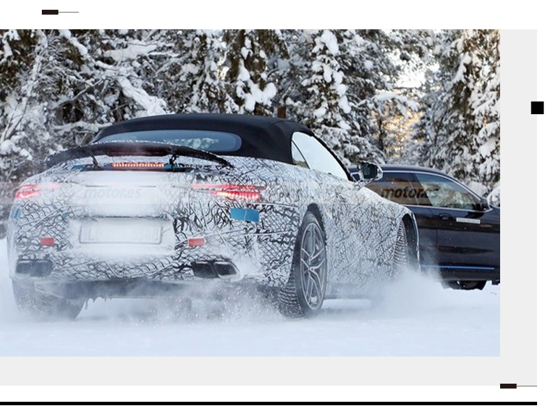 搭S级同款大屏 全新一代奔驰SL内饰谍照曝光