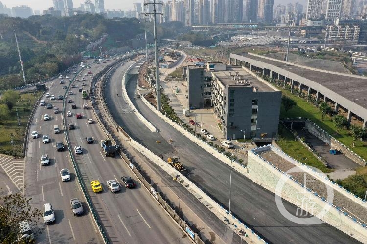 江南立交改造工程一期8月底通车 内环至烟雨路有了新通道