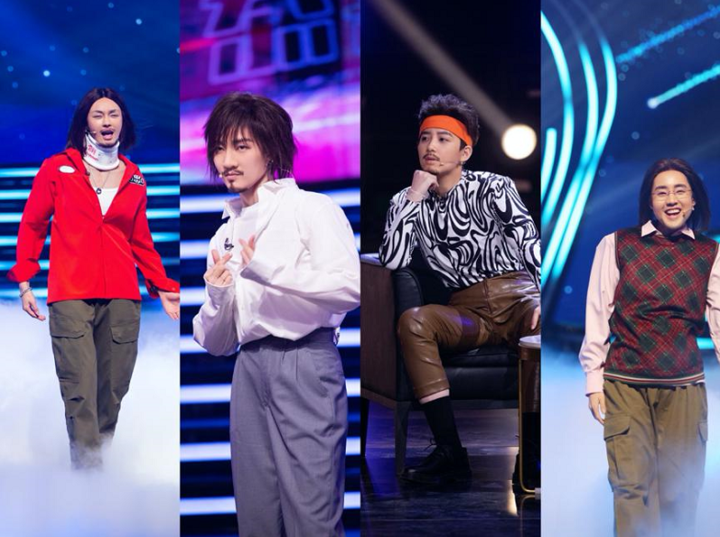 百变大咖秀的神仙阵容杨迪变身蔡徐坤浪姐版f4登台