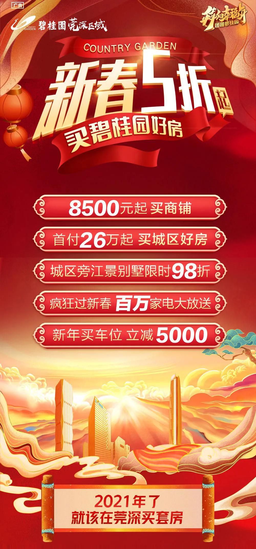 记者了解到,碧桂园莞深区域举行"新春购房节".