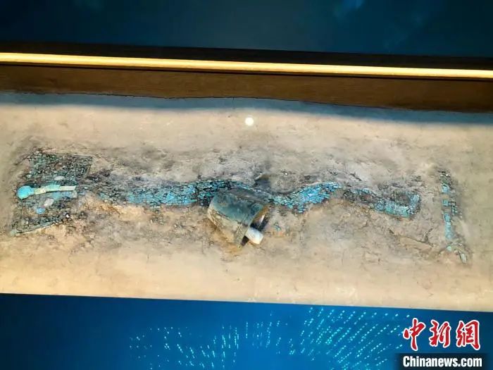 有"超级国宝"之称的二里头绿松石龙.中新社记者 孙自法 摄