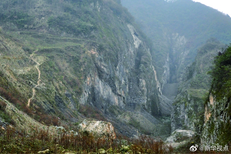 　　图二：化石产地野外照片。中国科学院南京地质古生物研究所供图。