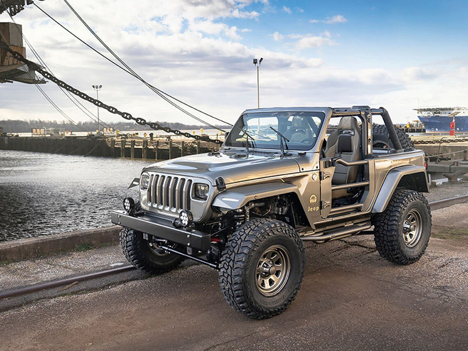 jeep牧马人推复古改装版!底盘升高悬挂升级,回归经典方灯造型