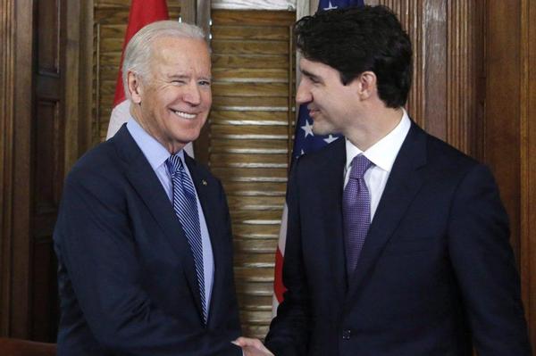 拜登和特鲁多会面又“嘴瓢”，把“美加关系”说成“中美关系”休闲区蓝鸢梦想 - Www.slyday.coM