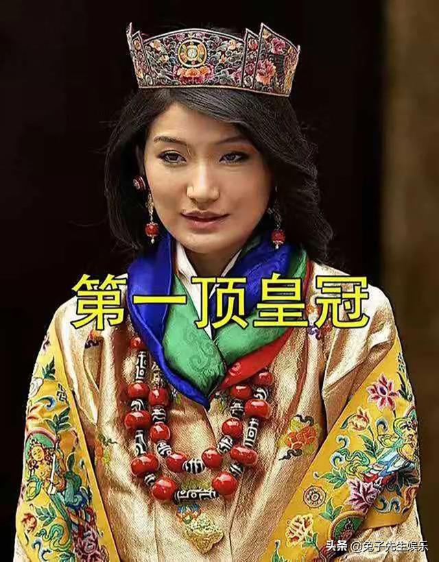 不丹三公主美如画,戴牡丹皇冠精致个性,媲美王后10年前新娘样
