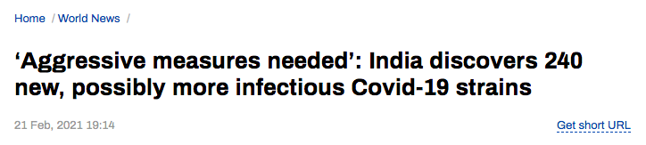 印度出现7684种新冠变异毒株，传染性超强、打了疫苗也可能反复感染！休闲区蓝鸢梦想 - Www.slyday.coM