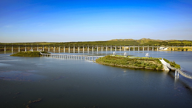 位于朔州市右玉县海子湾村的海子湾水库,是山西省实施兴水战略确定的