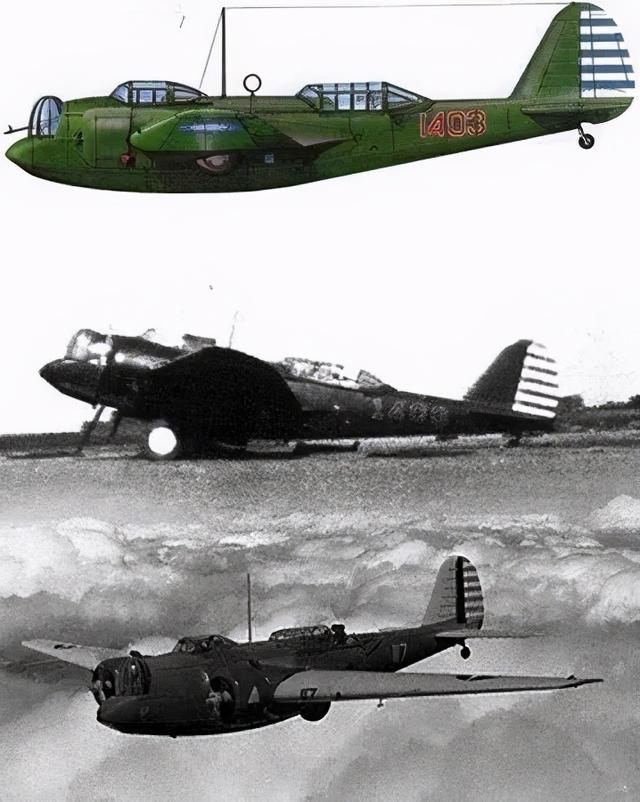 72型轰炸机和美制马丁139wc型轰炸机,在支援地面作战中消耗得所剩无几