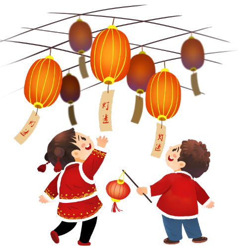 闹花灯是元宵节传统节日习俗,始于西汉,兴盛于隋唐.