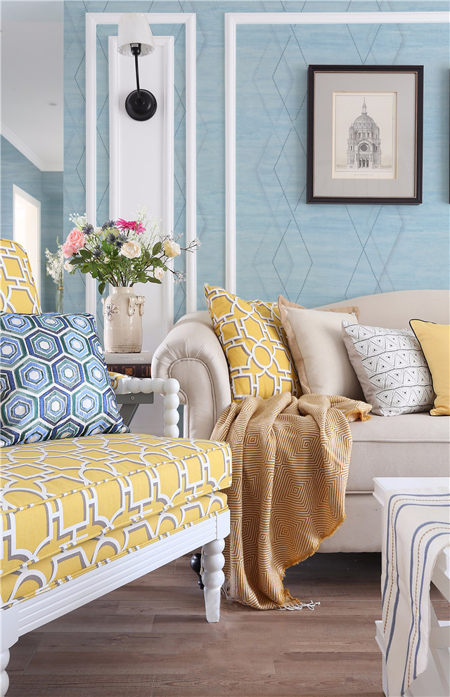 【领绣】简约浅色系墙面 光线明亮通透 打造不一样的现代美式休闲风