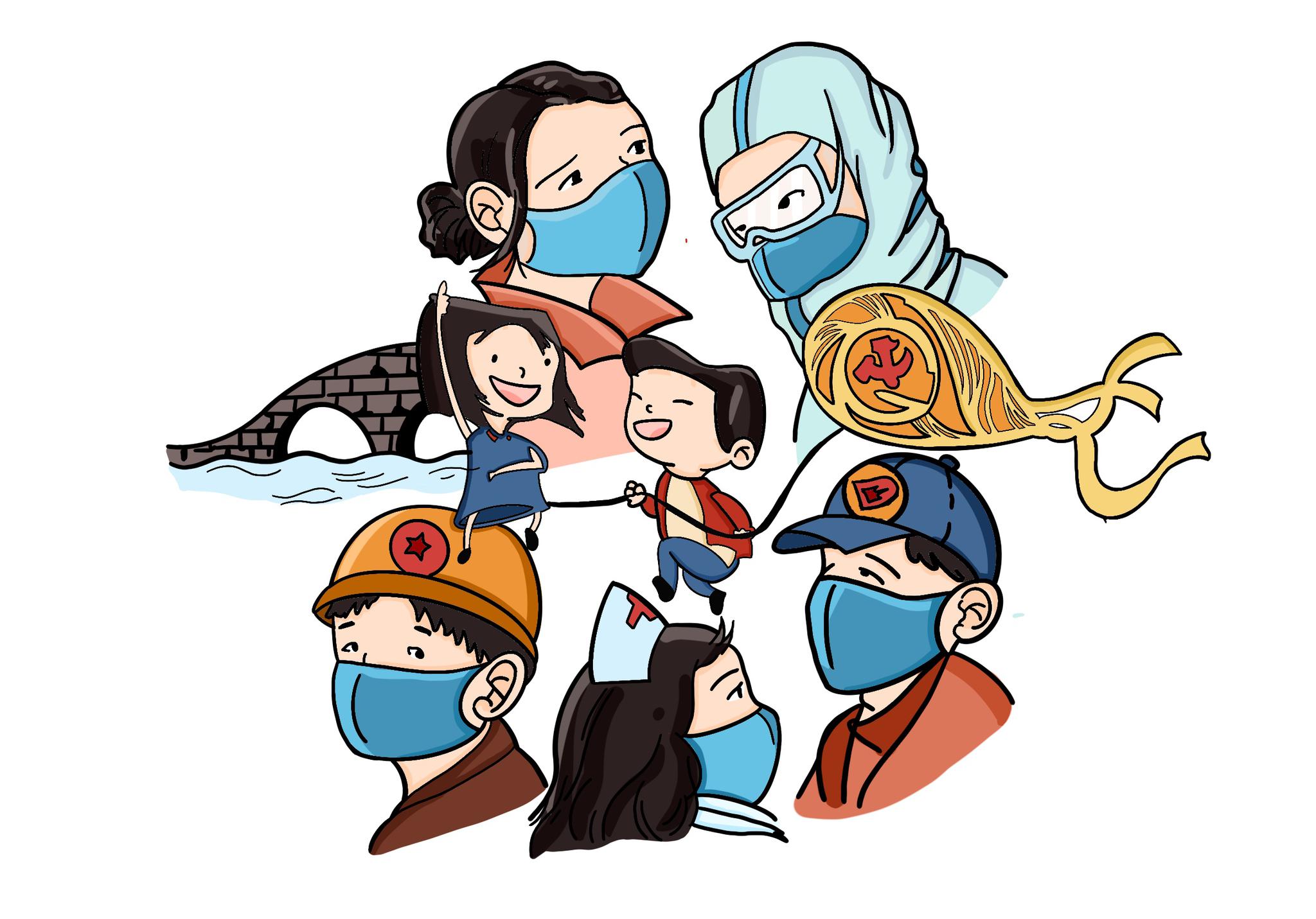 上塘宝藏小姐姐用暖心漫画为战疫加油