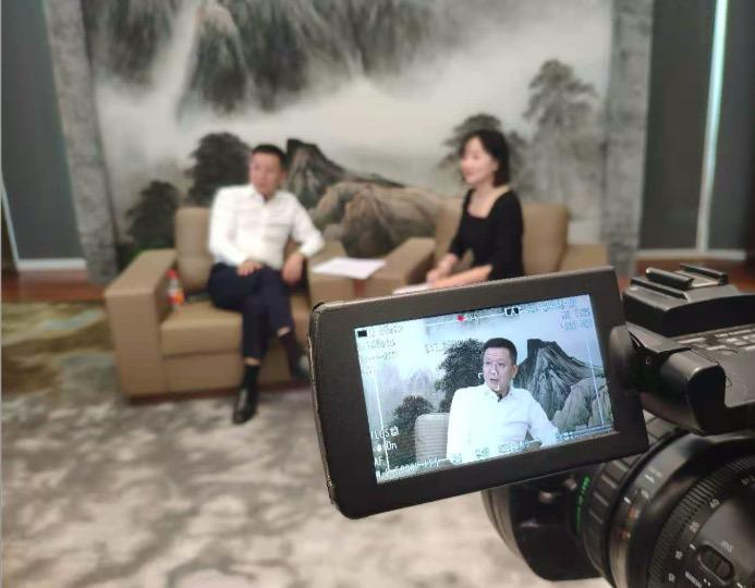 《慧见》栏目采访现场