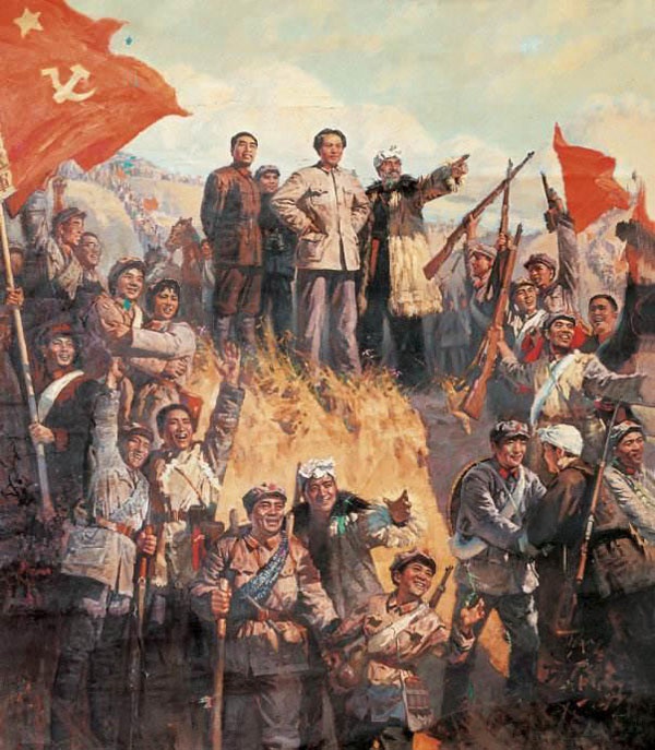 红一方面军会师,中国工农红军持续两年,转战14个省的长征全部胜利结束